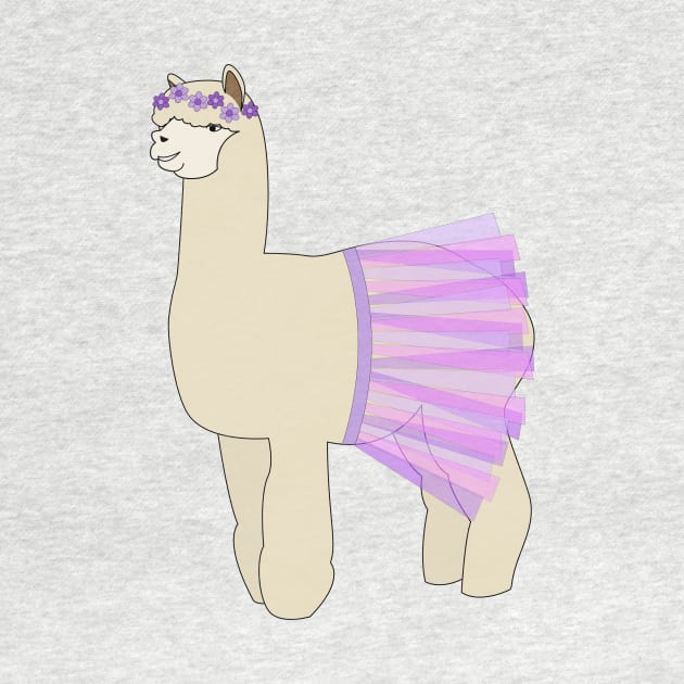 Ballerina Alpaca with Tutu Digital Art | illusima by illusima